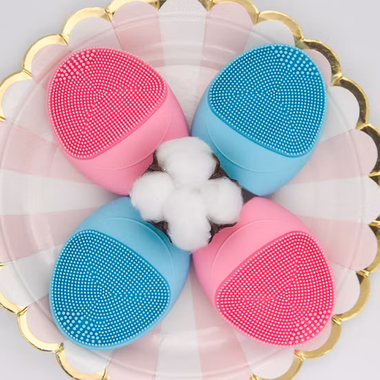 Cepillo de limpieza facial eléctrico del lavado de cara del instrumento del silicón del silicón