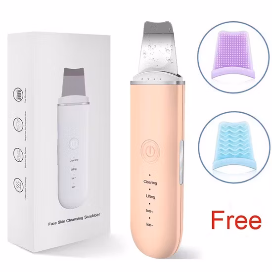 Limpiador facial portátil Depurador de piel ultrasónico