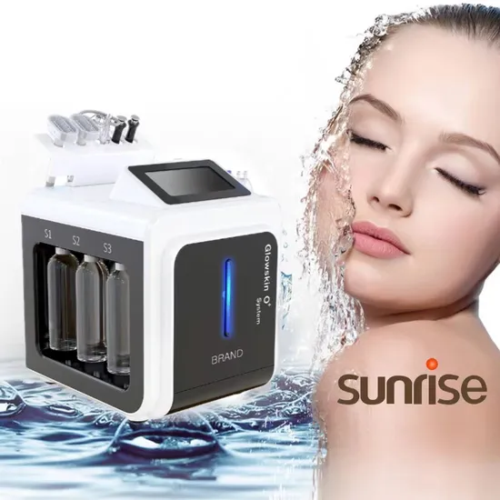 Máquina hidrafacial para exfoliación de la piel con chorro de oxígeno, microdermoabrasión, dermoabrasión, chorro de oxígeno, exfoliación de la piel Aqua, máquina de belleza de limpieza profunda